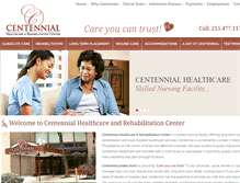 Tablet Screenshot of centennialhcc.com